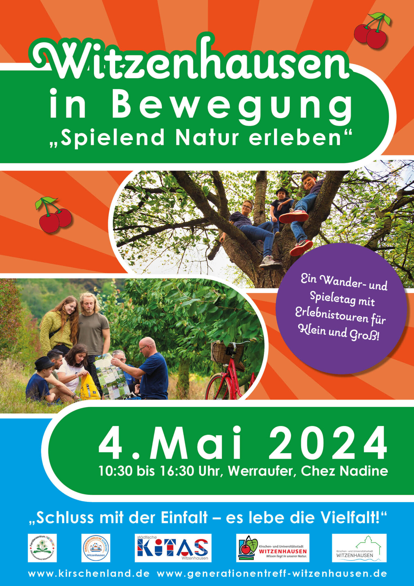 Witzenhäuser Spiele- und Wandertag Witzenhausen - Kirschenland Witzenhäuser Spiele- und Wandertag Witzenhausen - Kirschenland